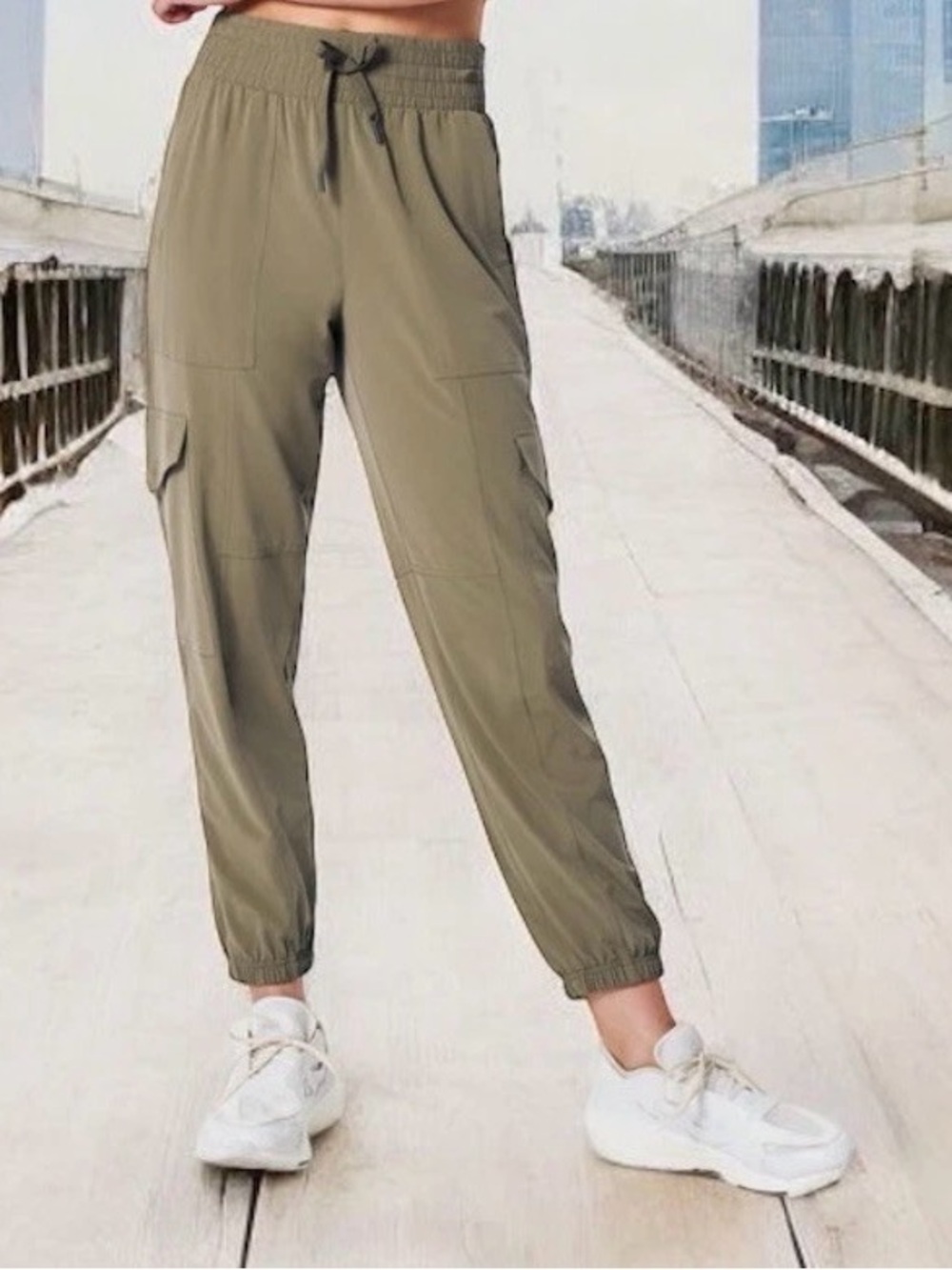 SPANX 50638R Out Of Office Casual Friday Cargo Jogger Tuscan Olive